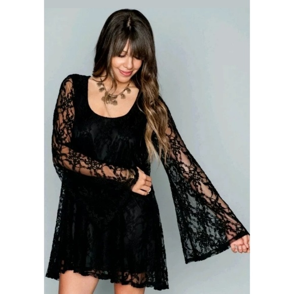 Show Me Your MuMu Dresses & Skirts - Show Me Your Mumu Fannie Flow Black Lace Dress
